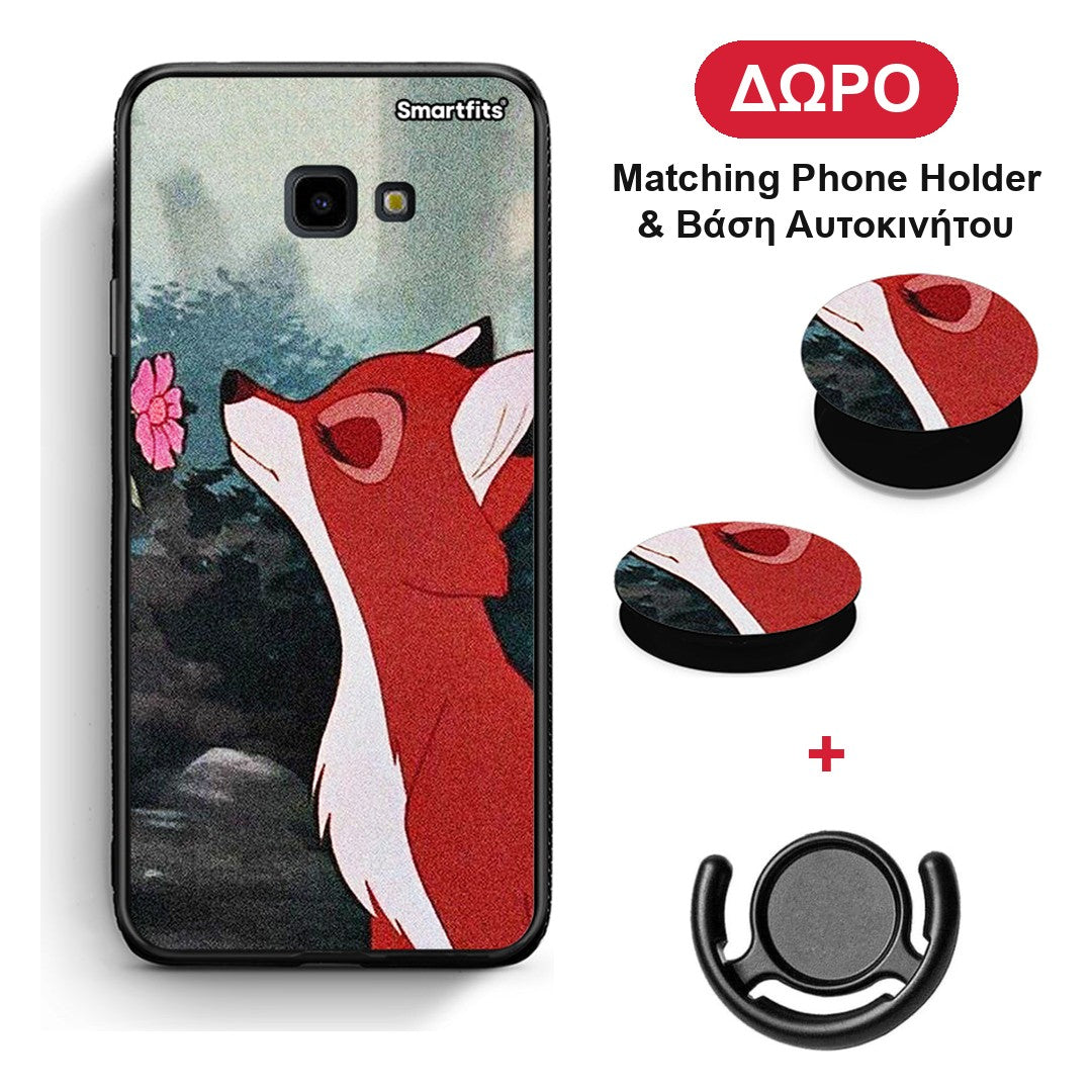 Tod And Vixey Love 2 - Samsung Galaxy J4+ θήκη + Δώρο Phone Holder & Βάση Αυτοκινήτου