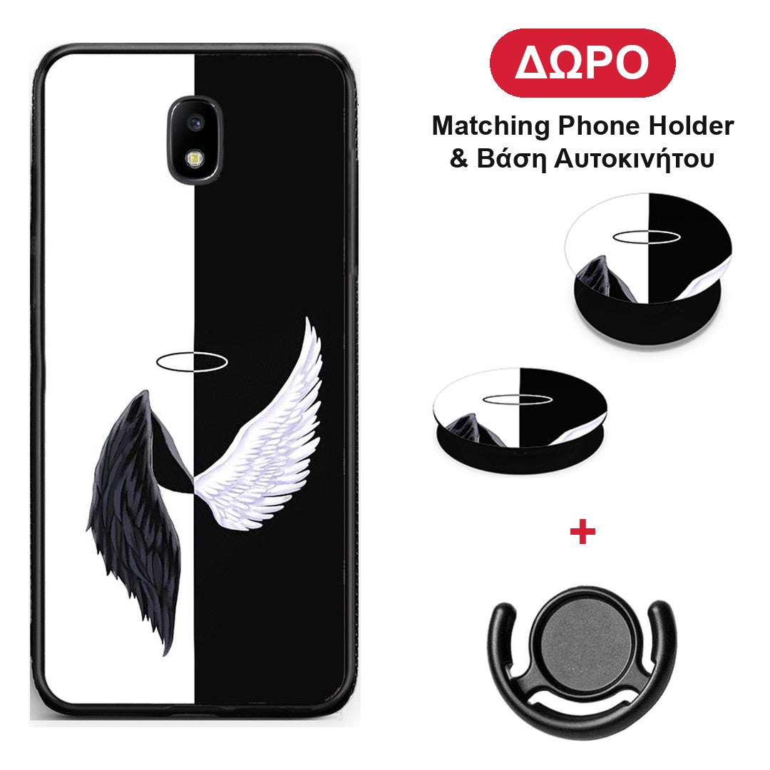 Angels Demons - Samsung Galaxy J5 2017 θήκη + Δώρο Phone Holder & Βάση Αυτοκινήτου