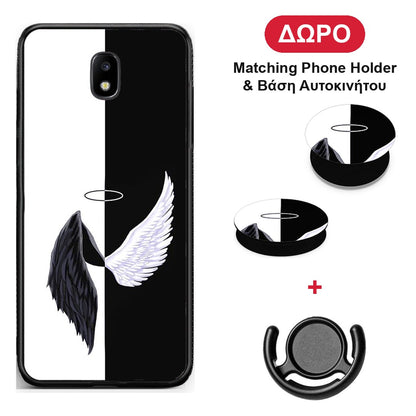Angels Demons - Samsung Galaxy J5 2017 θήκη + Δώρο Phone Holder & Βάση Αυτοκινήτου