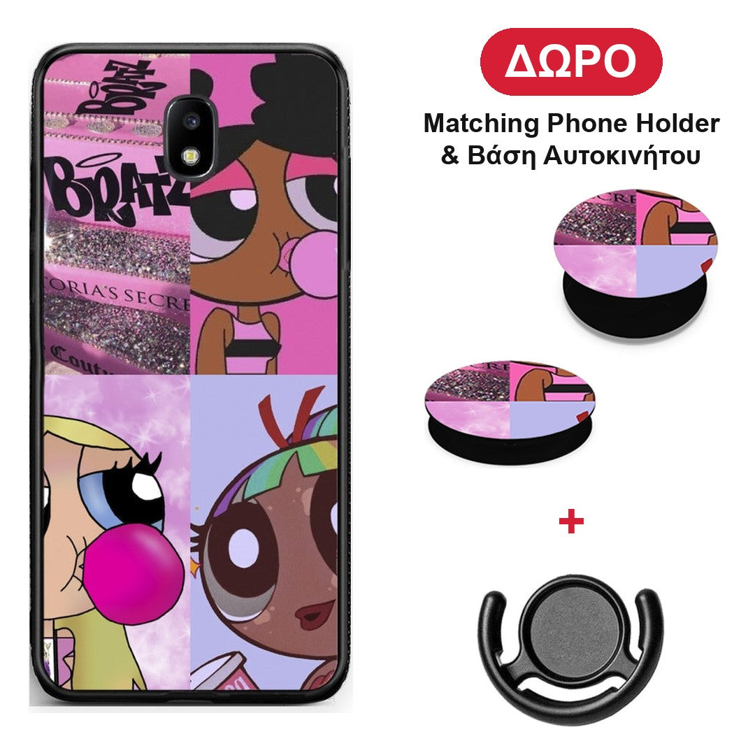 Bubble Girls - Samsung Galaxy J5 2017 θήκη + Δώρο Phone Holder & Βάση Αυτοκινήτου
