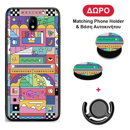 Bubbles Soap - Samsung Galaxy J5 2017 θήκη + Δώρο Phone Holder & Βάση Αυτοκινήτου