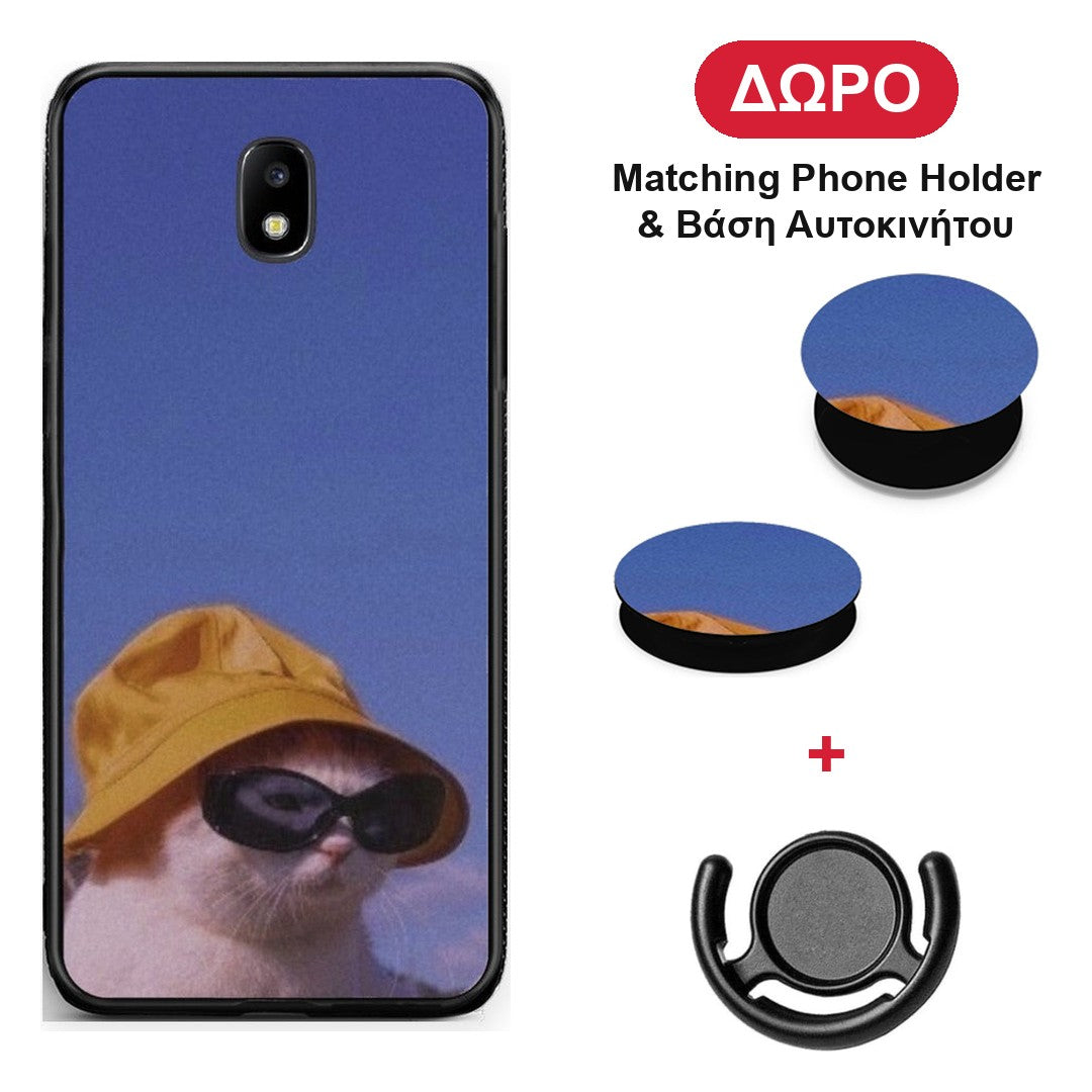 Cat Diva - Samsung Galaxy J5 2017 θήκη + Δώρο Phone Holder & Βάση Αυτοκινήτου