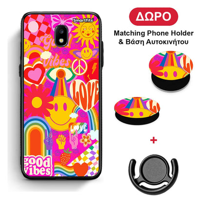 Hippie Love - Samsung Galaxy J5 2017 θήκη + Δώρο Phone Holder & Βάση Αυτοκινήτου