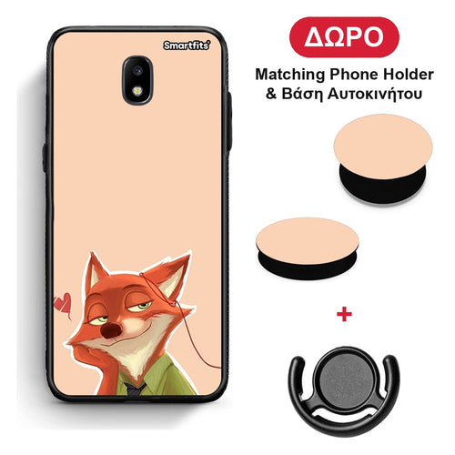 Nick Wilde And Judy Hopps Love 1 - Samsung Galaxy J5 2017 θήκη + Δώρο Phone Holder & Βάση Αυτοκινήτου