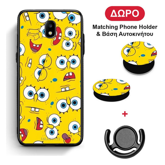 PopArt Sponge - Samsung Galaxy J5 2017 θήκη + Δώρο Phone Holder & Βάση Αυτοκινήτου