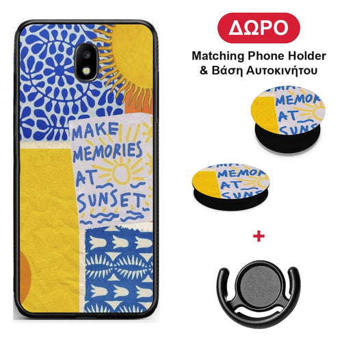Sunset Memories - Samsung Galaxy J5 2017 θήκη + Δώρο Phone Holder & Βάση Αυτοκινήτου