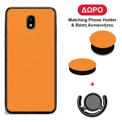 Tangerine Orange - Samsung Galaxy J5 2017 θήκη + Δώρο Phone Holder & Βάση Αυτοκινήτου