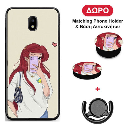Walking Mermaid - Samsung Galaxy J5 2017 θήκη + Δώρο Phone Holder & Βάση Αυτοκινήτου