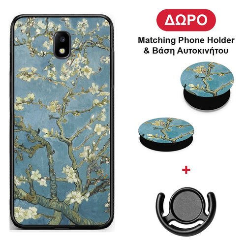 White Blossoms - Samsung Galaxy J5 2017 θήκη + Δώρο Phone Holder & Βάση Αυτοκινήτου