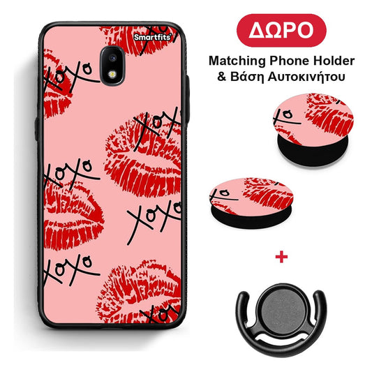 XOXO Lips - Samsung Galaxy J5 2017 θήκη + Δώρο Phone Holder & Βάση Αυτοκινήτου