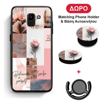 Aesthetic Collage - Samsung Galaxy J6 θήκη + Δώρο Phone Holder & Βάση Αυτοκινήτου