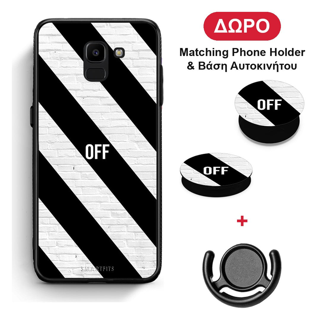 Get Off - Samsung Galaxy J6 θήκη + Δώρο Phone Holder & Βάση Αυτοκινήτου