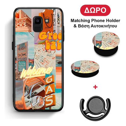 Groovy Babe - Samsung Galaxy J6 θήκη + Δώρο Phone Holder & Βάση Αυτοκινήτου