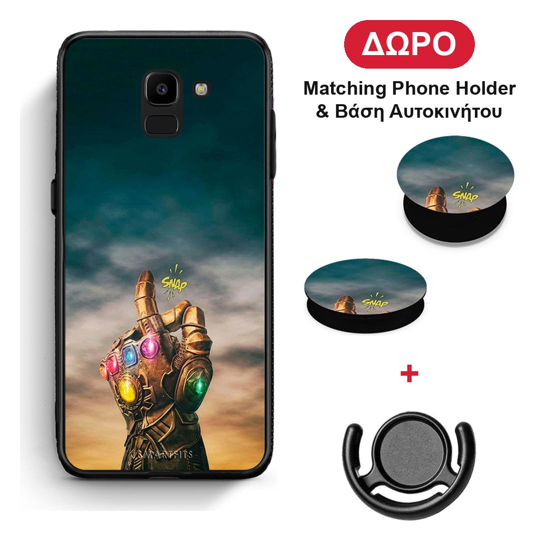 Infinity Snap - Samsung Galaxy J6 θήκη + Δώρο Phone Holder & Βάση Αυτοκινήτου