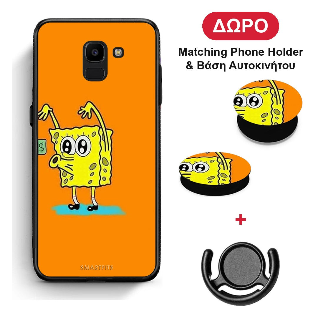 No Money 2 - Samsung Galaxy J6 θήκη + Δώρο Phone Holder & Βάση Αυτοκινήτου