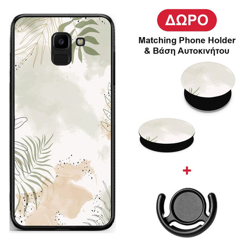 Nude Plants - Samsung Galaxy J6 θήκη + Δώρο Phone Holder & Βάση Αυτοκινήτου
