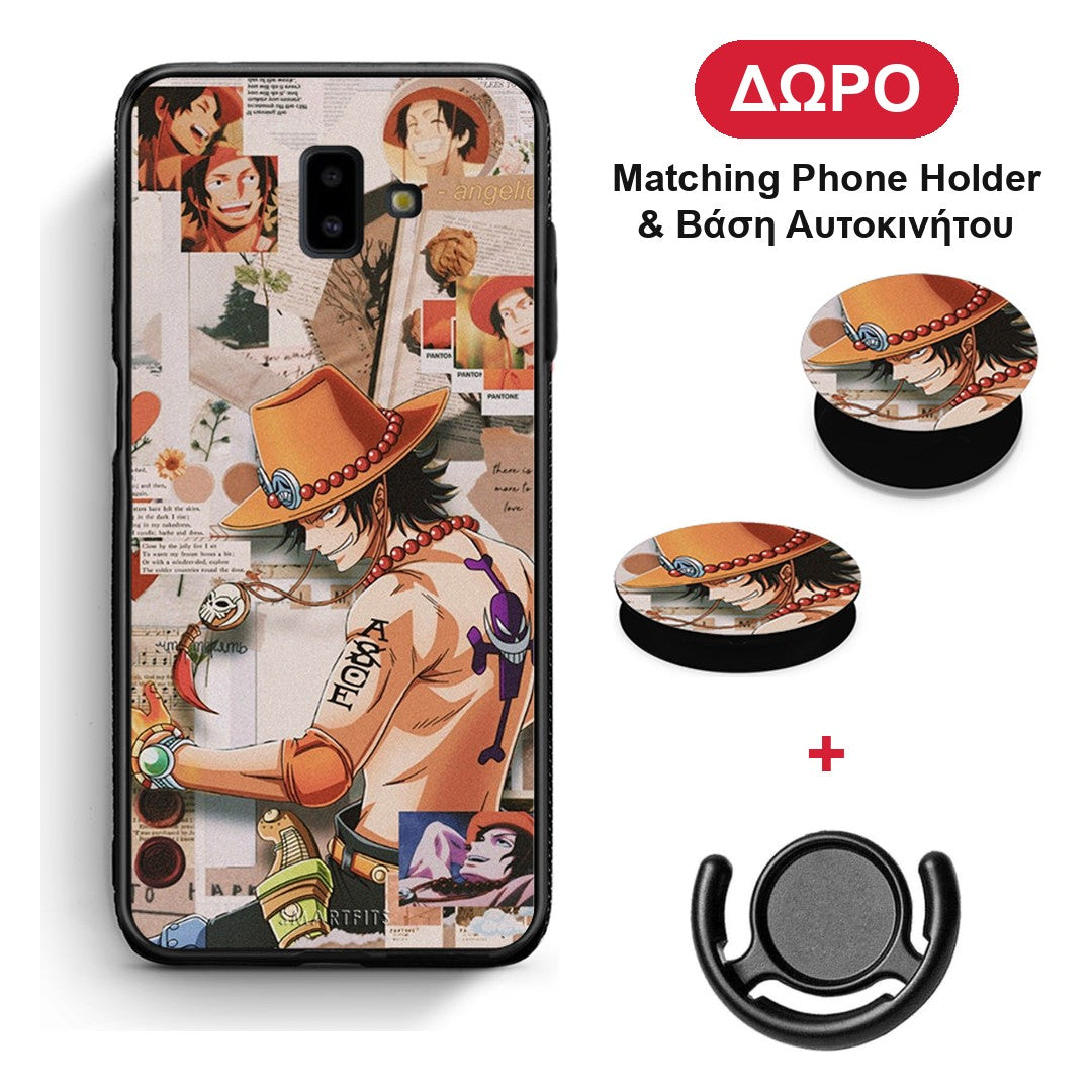 Anime Collage - Samsung Galaxy J6+ θήκη + Δώρο Phone Holder & Βάση Αυτοκινήτου