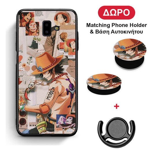 Anime Collage - Samsung Galaxy J6+ θήκη + Δώρο Phone Holder & Βάση Αυτοκινήτου