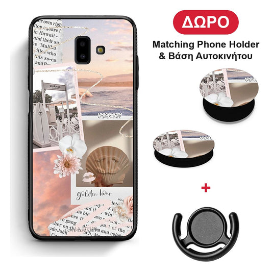 Golden Hour - Samsung Galaxy J6+ θήκη + Δώρο Phone Holder & Βάση Αυτοκινήτου