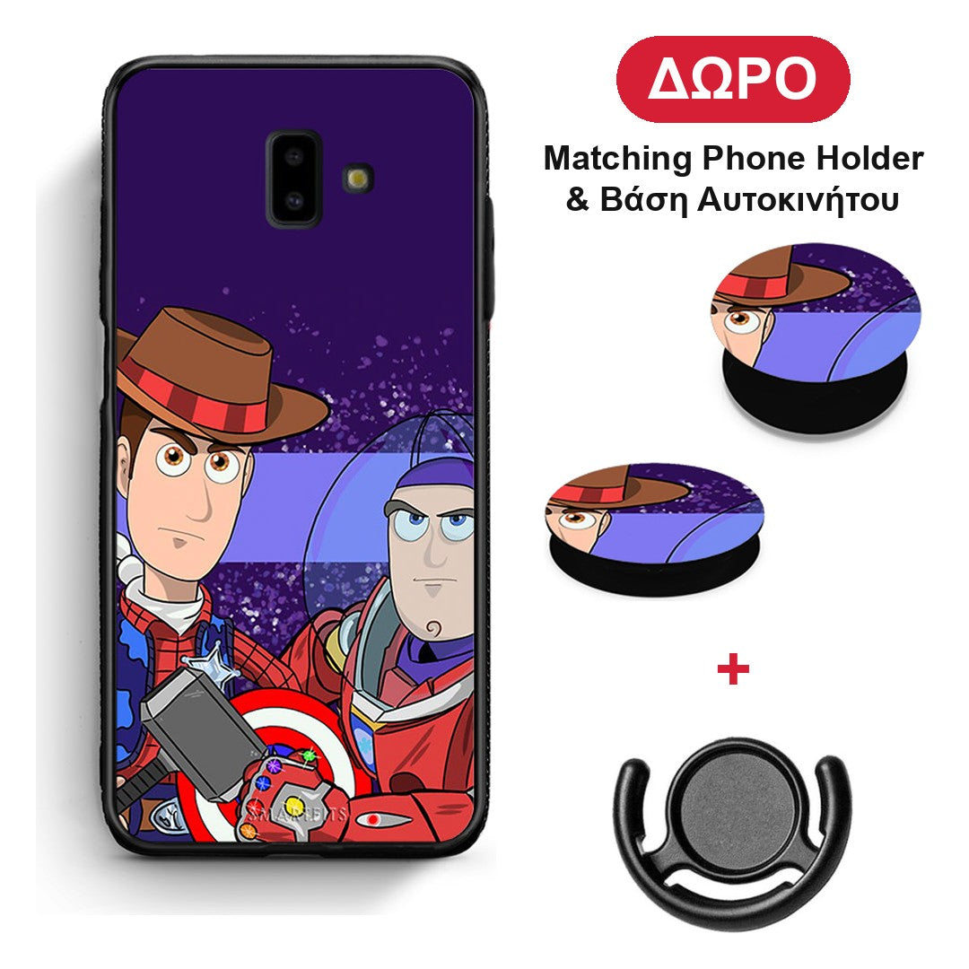 Infinity Story - Samsung Galaxy J6+ θήκη + Δώρο Phone Holder & Βάση Αυτοκινήτου