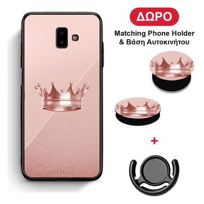 Minimal Crown - Samsung Galaxy J6+ θήκη + Δώρο Phone Holder & Βάση Αυτοκινήτου