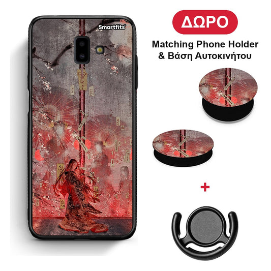 Nezuko Kamado - Samsung Galaxy J6+ θήκη + Δώρο Phone Holder & Βάση Αυτοκινήτου