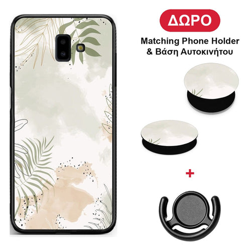Nude Plants - Samsung Galaxy J6+ θήκη + Δώρο Phone Holder & Βάση Αυτοκινήτου