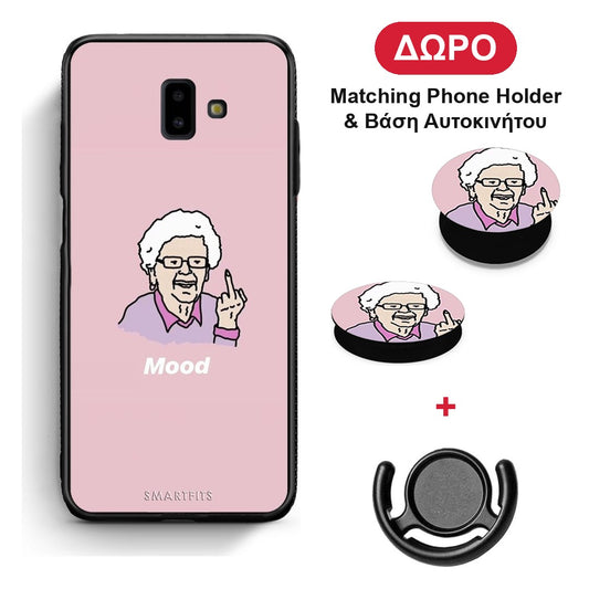 PopArt Mood - Samsung Galaxy J6+ θήκη + Δώρο Phone Holder & Βάση Αυτοκινήτου