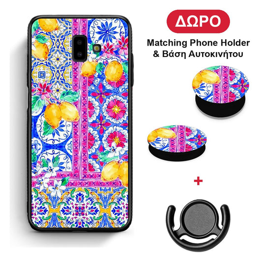 Retro Spring - Samsung Galaxy J6+ θήκη + Δώρο Phone Holder & Βάση Αυτοκινήτου