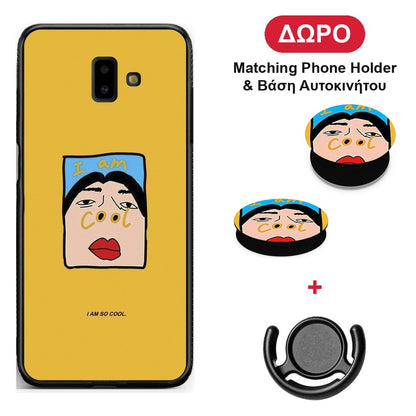So Cool - Samsung Galaxy J6+ θήκη + Δώρο Phone Holder & Βάση Αυτοκινήτου