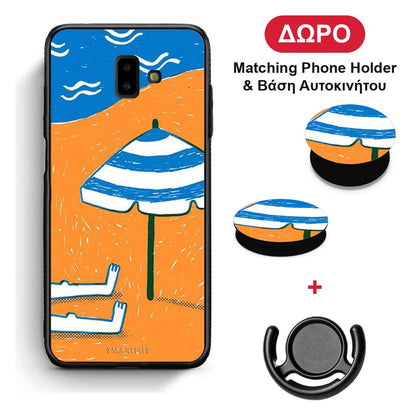 Summering - Samsung Galaxy J6+ θήκη + Δώρο Phone Holder & Βάση Αυτοκινήτου