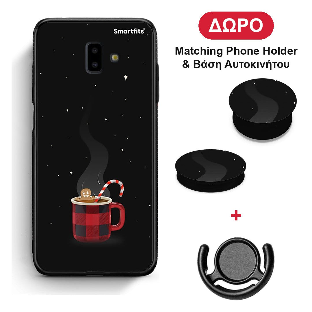 Xmas Bathing - Samsung Galaxy J6+ θήκη + Δώρο Phone Holder & Βάση Αυτοκινήτου