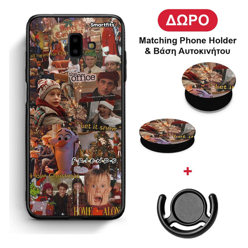 Xmas Wishes - Samsung Galaxy J6+ θήκη + Δώρο Phone Holder & Βάση Αυτοκινήτου