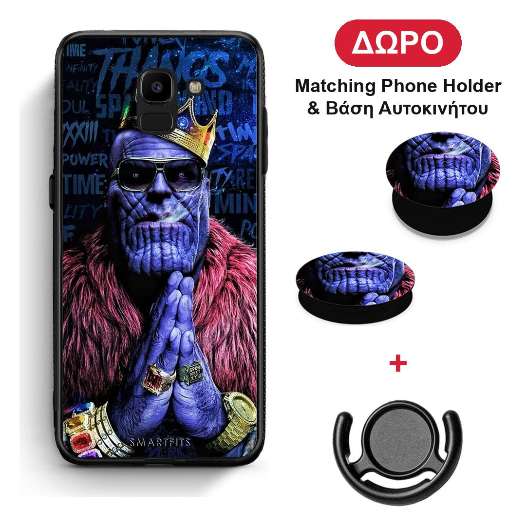 PopArt Thanos - Samsung Galaxy J6 θήκη + Δώρο Phone Holder & Βάση Αυτοκινήτου