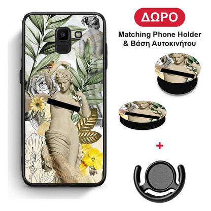 Woman Statue - Samsung Galaxy J6 θήκη + Δώρο Phone Holder & Βάση Αυτοκινήτου