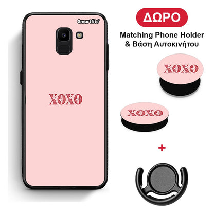 XOXO Love - Samsung Galaxy J6 θήκη + Δώρο Phone Holder & Βάση Αυτοκινήτου