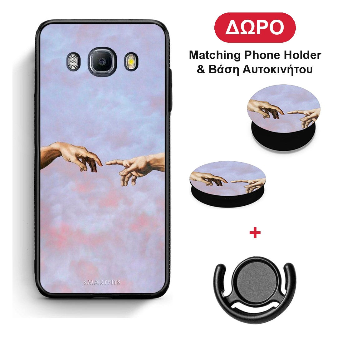 Adam Hand - Samsung Galaxy J7 2016 θήκη + Δώρο Phone Holder & Βάση Αυτοκινήτου