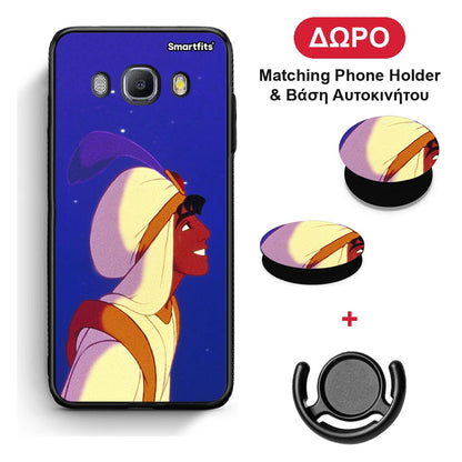 Alladin And Jasmine Love 1 - Samsung Galaxy J7 2016 θήκη + Δώρο Phone Holder & Βάση Αυτοκινήτου