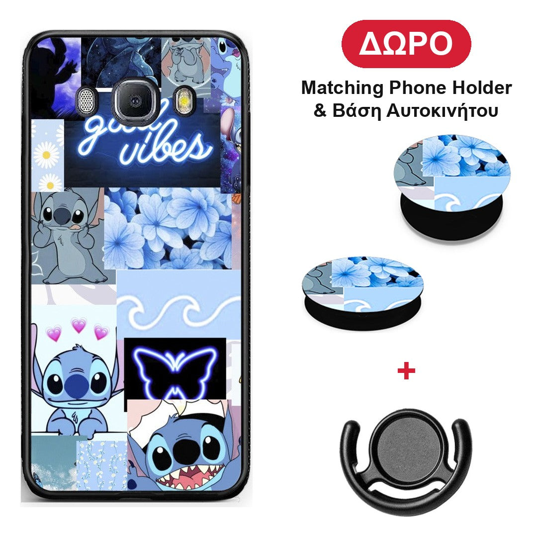 Collage Good Vibes - Samsung Galaxy J7 2016 θήκη + Δώρο Phone Holder & Βάση Αυτοκινήτου