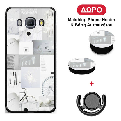 Collage Make Me Wonder - Samsung Galaxy J7 2016 θήκη + Δώρο Phone Holder & Βάση Αυτοκινήτου
