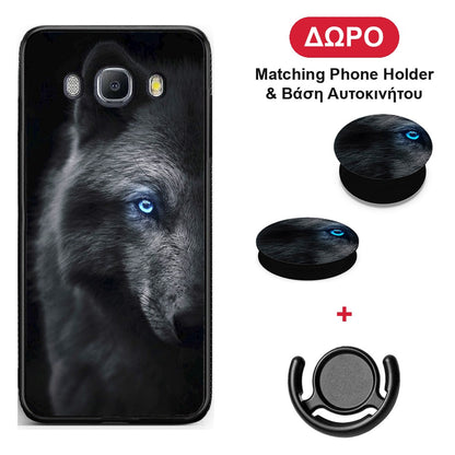Dark Wolf - Samsung Galaxy J7 2016 θήκη + Δώρο Phone Holder & Βάση Αυτοκινήτου