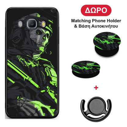 Green Soldier - Samsung Galaxy J7 2016 θήκη + Δώρο Phone Holder & Βάση Αυτοκινήτου