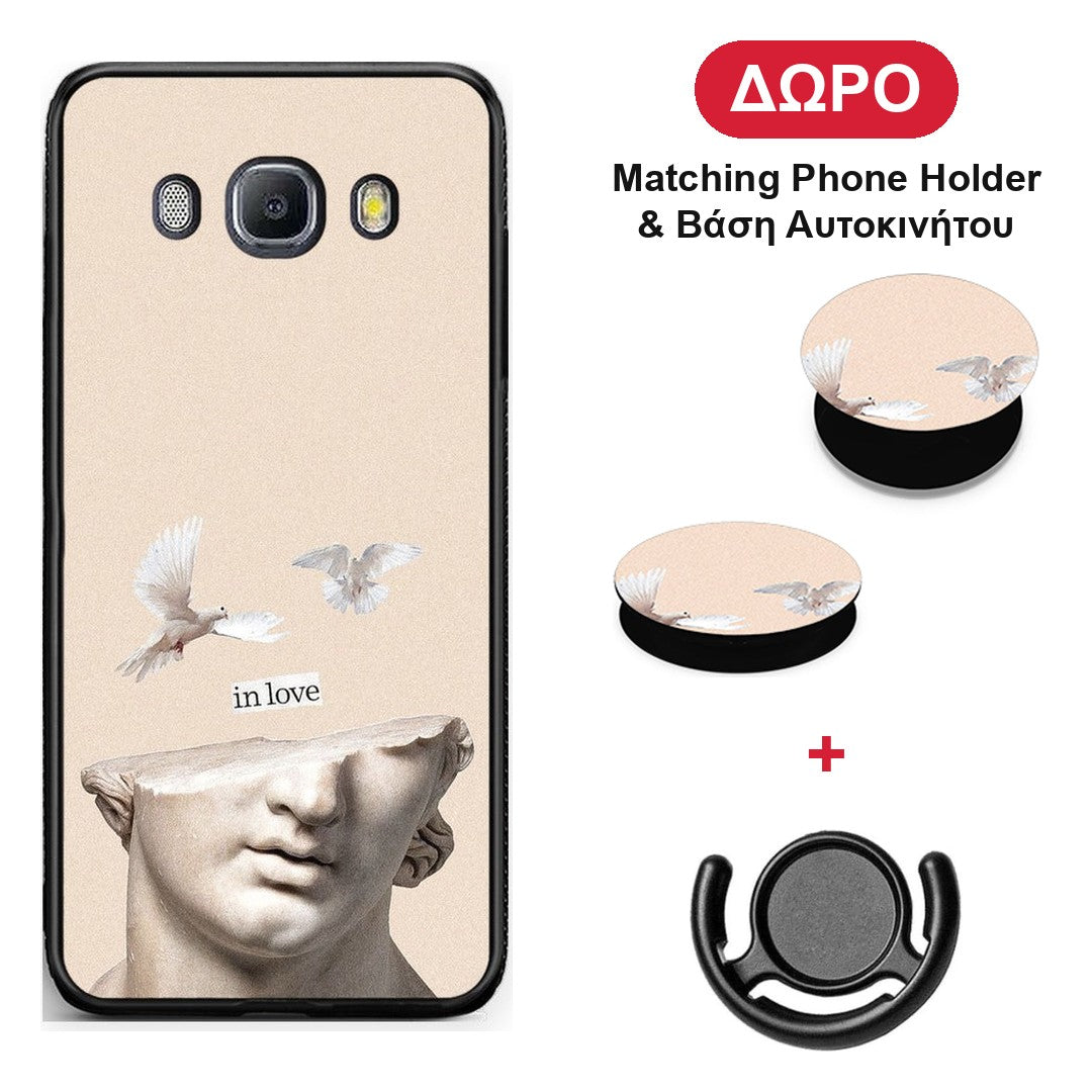 In Love - Samsung Galaxy J7 2016 θήκη + Δώρο Phone Holder & Βάση Αυτοκινήτου