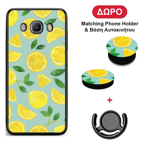 Lemons - Samsung Galaxy J7 2016 θήκη + Δώρο Phone Holder & Βάση Αυτοκινήτου
