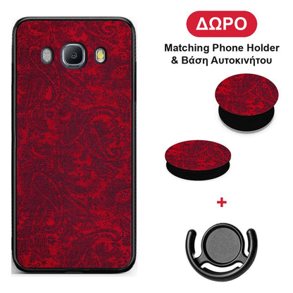 Paisley Cashmere - Samsung Galaxy J7 2016 θήκη + Δώρο Phone Holder & Βάση Αυτοκινήτου