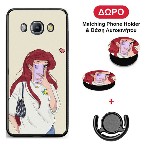 Walking Mermaid - Samsung Galaxy J7 2016 θήκη + Δώρο Phone Holder & Βάση Αυτοκινήτου