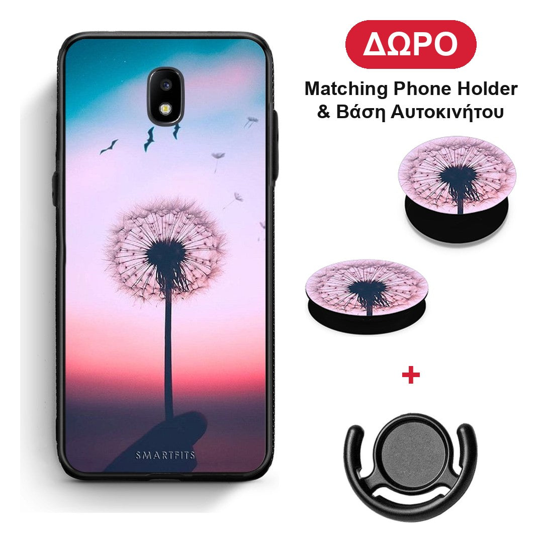 Boho Wish - Samsung Galaxy J7 2017 θήκη + Δώρο Phone Holder & Βάση Αυτοκινήτου