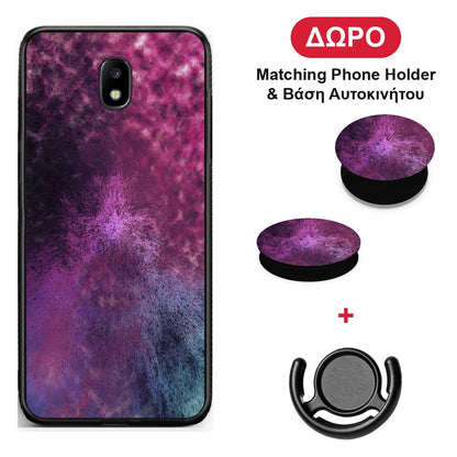 Galactic Aurora - Samsung Galaxy J7 2017 θήκη + Δώρο Phone Holder & Βάση Αυτοκινήτου
