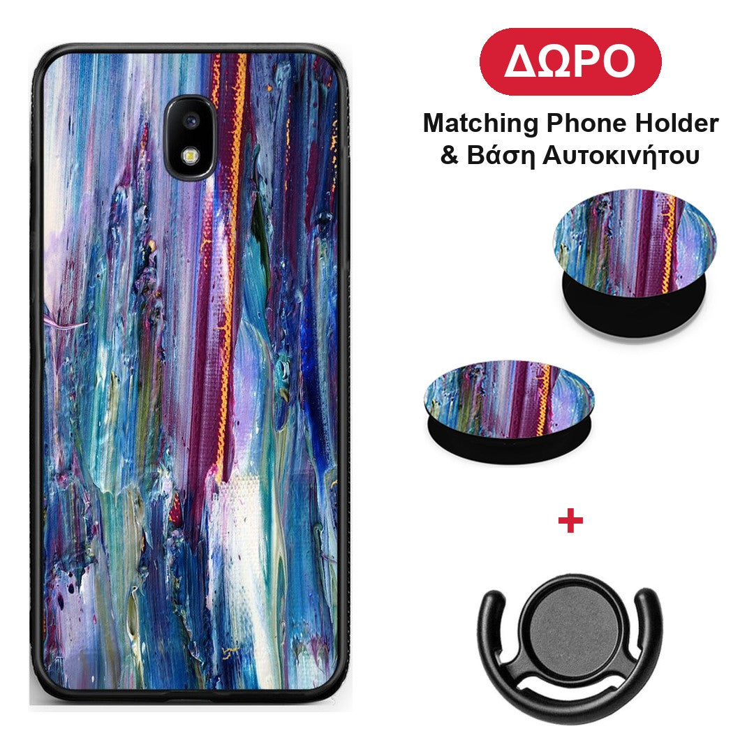 Paint Winter - Samsung Galaxy J7 2017 θήκη + Δώρο Phone Holder & Βάση Αυτοκινήτου