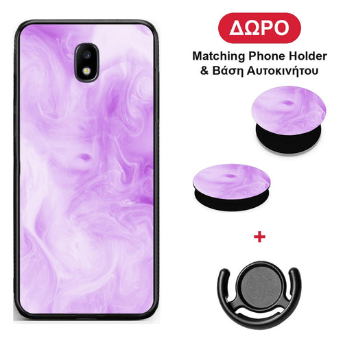 Watercolor Lavender - Samsung Galaxy J7 2017 θήκη + Δώρο Phone Holder & Βάση Αυτοκινήτου